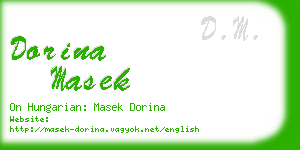 dorina masek business card